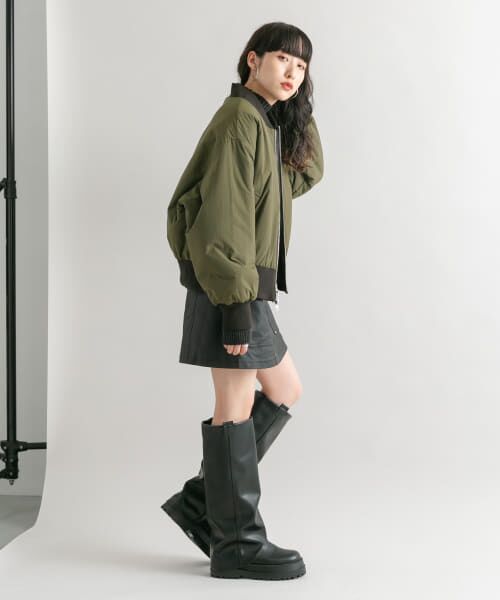 ＊＊KBF / ケービーエフ ブルゾン | リバーシブルブルゾン（BROWN×KHK）