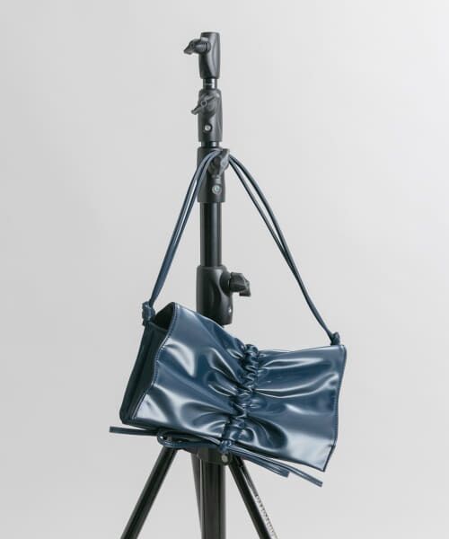 ＊＊KBF / ケービーエフ ショルダーバッグ | リボンギャザーBAG（NAVY）