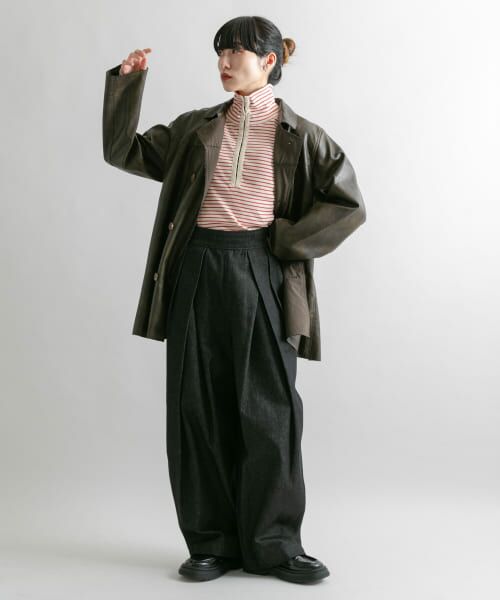 セール】 タートルホックボーダートップス （Tシャツ）｜＊＊KBF