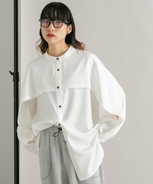 ＊＊KBF / ケービーエフ シャツ・ブラウス | マニッシュヨークシャツ（OFF）