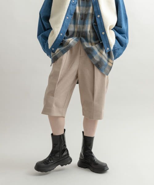 ＊＊KBF / ケービーエフ ショート・ハーフ・半端丈パンツ | バミューダパンツ（BEIGE）