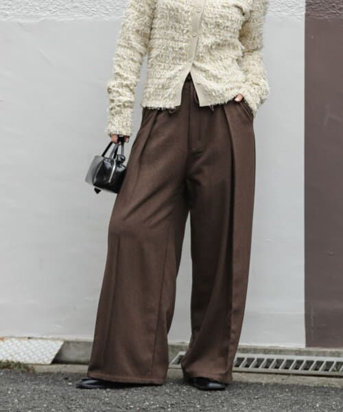 ＊＊KBF / ケービーエフ その他パンツ | ディープタックパンツ（BROWN）