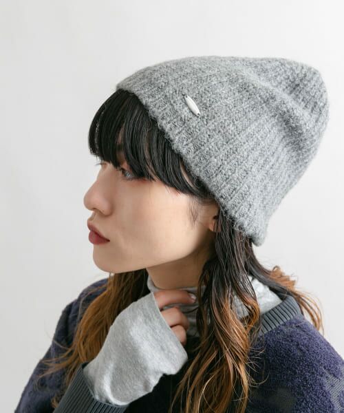 ＊＊KBF / ケービーエフ ニットキャップ | プレートニットビーニー（GRAY）