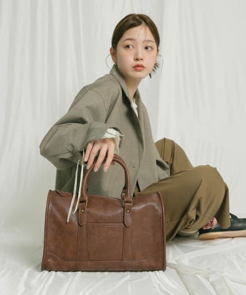 KBF A4ボストンBAG セール】 ヴィンテージライクボストンBAG （ボストンバッグ
