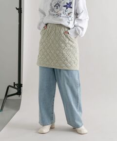 キルティングニットスカート