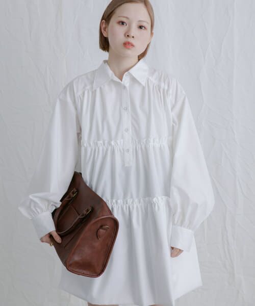 ＊＊KBF / ケービーエフ ワンピース | ティアードバルーンミニワンピース（OFF）