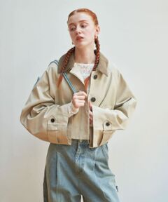 BACKフレアショートジャケット