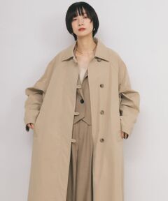 BACKスリットステンカラーコート