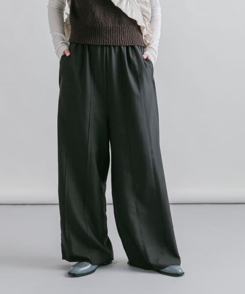 ＊＊KBF / ケービーエフ その他パンツ | 切替イージーパンツ（BLACK）