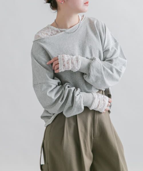 セール】 ドレープレースTEE （Tシャツ）｜＊＊KBF