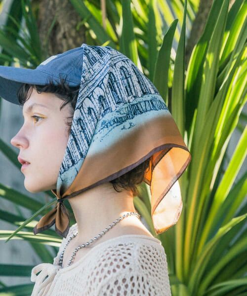 ＊＊KBF / ケービーエフ バンダナ・スカーフ | コロッセオスカーフ（BROWN）