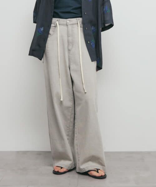 2サイズ展開』ドローストリングデニム （デニムパンツ