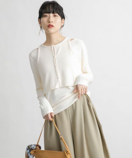 ＊＊KBF / ケービーエフ Tシャツ | ベストSETロンTEE（IVORY）