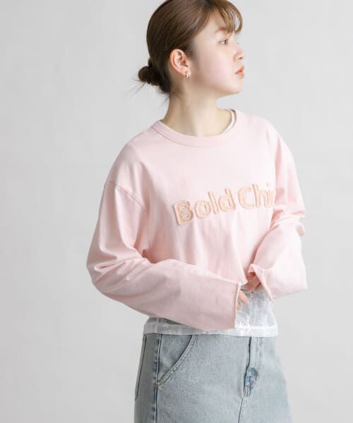 ＊＊KBF / ケービーエフ Tシャツ | パッチワークロゴTEE（PINK）