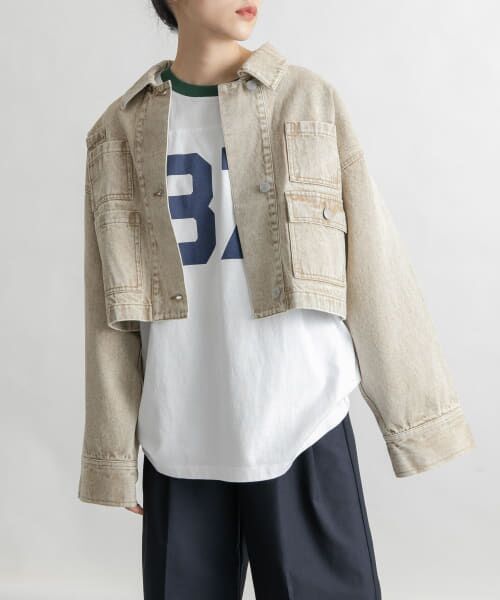 ebure ベージュ デニムジャケット News | ebure(エブール)