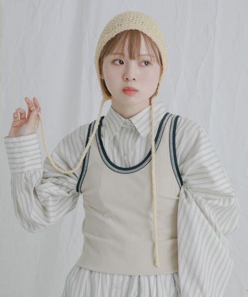 ＊＊KBF / ケービーエフ ニットキャップ | スプリングニットボンネット（BEIGE）