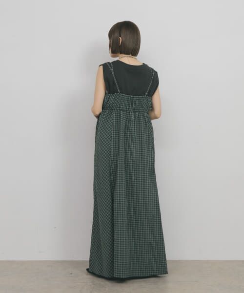 MANGANO チェックワンピース チェック柄ギャザーミニワンピース | ファッション通販サイト NUGU