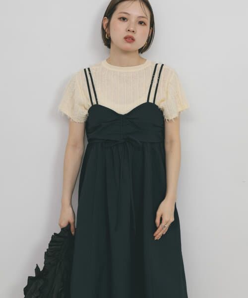 ワンピース KME セール】 ドロストチェックキャミワンピース （ワンピース