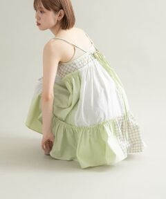 パッチワークミニキャミワンピース