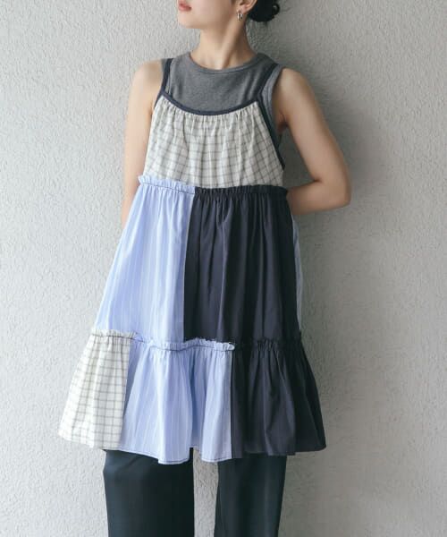 美品　KAPITAL キャピタル パッチワーク ポジャギ　ノースリーブワンピース 2025年最新】KAPITAL ノースリーブの人気アイテム - メルカリ
