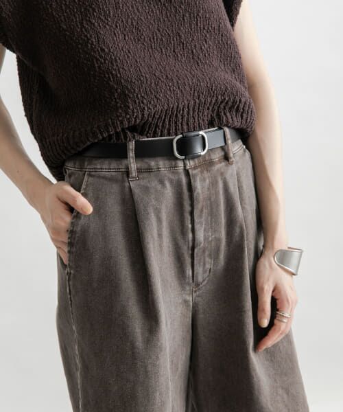 ＊＊KBF / ケービーエフ ベルト・サスペンダー | ホールレスレザーベルト（BLACK）