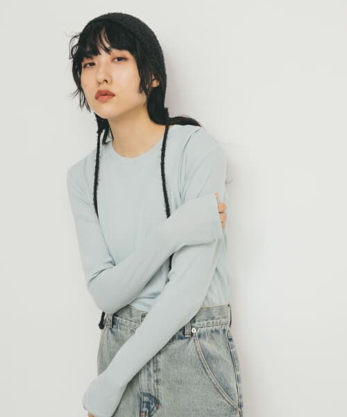 ＊＊KBF / ケービーエフ Tシャツ | レイヤードライクロンTEE（L.BLUE）