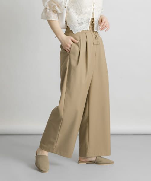 ＊＊KBF / ケービーエフ その他パンツ | 『2サイズ展開』レースアップパンツ（BEIGE）