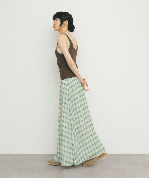 セール】 シアーチェックプリーツスカート （スカート