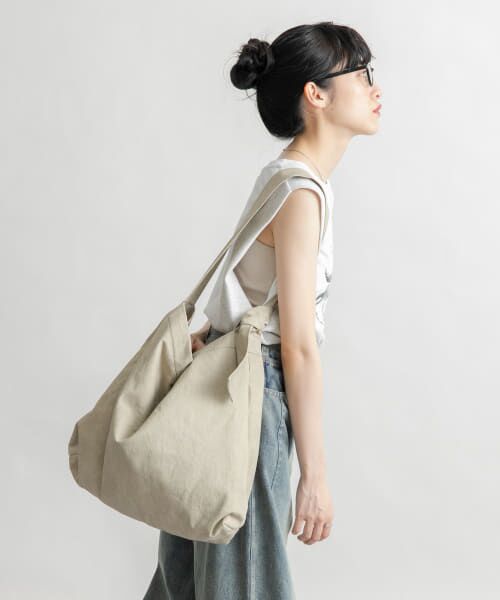 ＊＊KBF / ケービーエフ ショルダーバッグ | キャンバスデザインBAG（GREIGE）