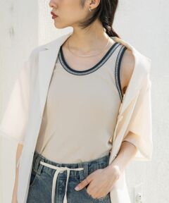 バイカラータンクトップ