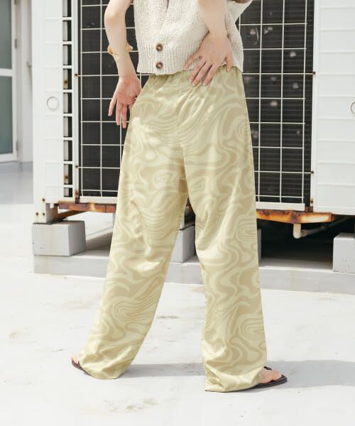 ＊＊KBF / ケービーエフ その他パンツ | アソートプリントパンツ（MARBLE BEG）