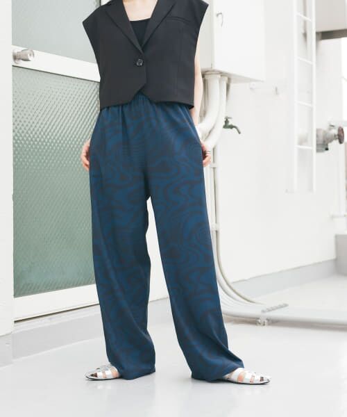 ＊＊KBF / ケービーエフ その他パンツ | アソートプリントパンツ（MARBLENAVY）