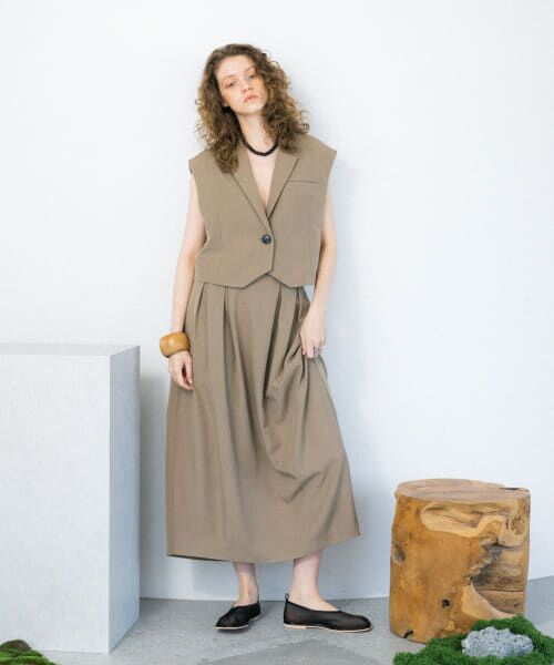 ＊＊KBF / ケービーエフ スカート | コクーンタックスカート（SAND）