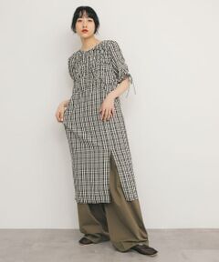 ランダムシャーリングチェックワンピース