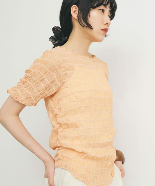 セール】 シャーリングシアートップス （Tシャツ）｜＊＊KBF