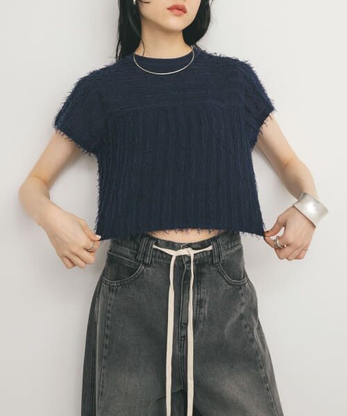 セール】 ミニフリンジニットTEE （ニット・セーター）｜＊＊KBF