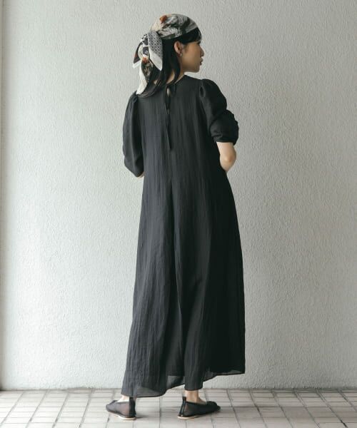 【KBF】ワンピース セール】 ドット×フラワー2wayシフォンワンピース （ワンピース