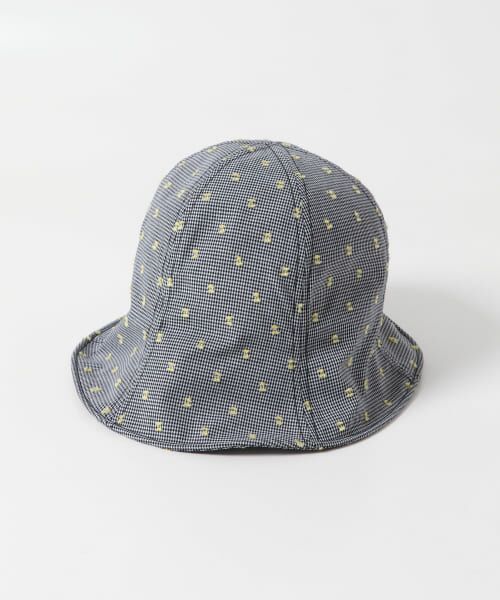 セール】 刺繍チェックチューリップHAT （ハット）｜＊＊KBF