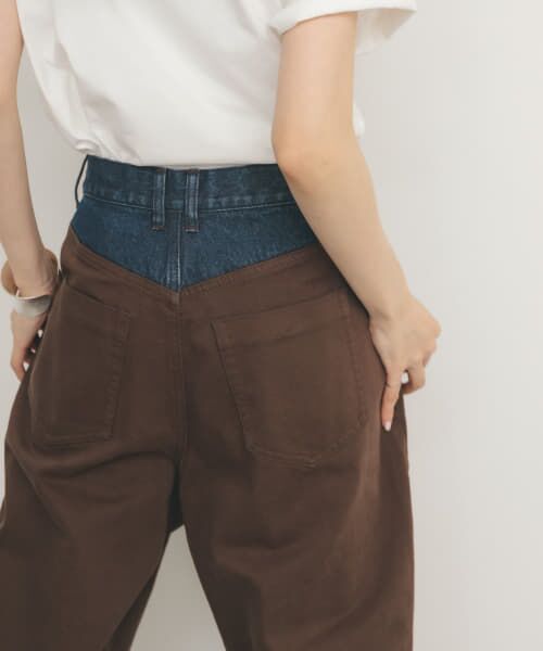 セール】 『2サイズ展開』バイカラーコクーンパンツ （その他パンツ