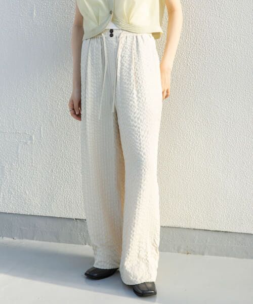 ＊＊KBF / ケービーエフ その他パンツ | ストライプイージーパンツ（L.BEIGE）