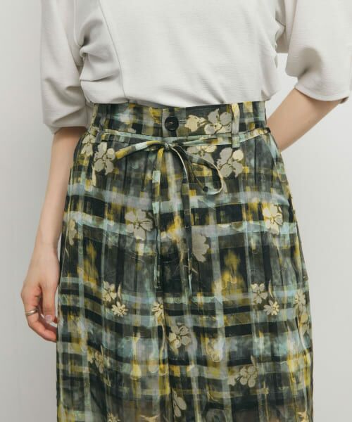 KBFシアージャガードワイドパンツ☆新品 ケービーエフ KBF シアージャガードワイドパンツ （ORANGE MIX