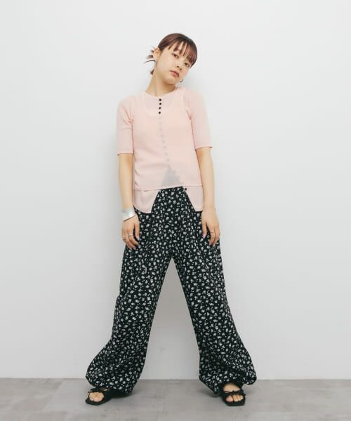 定価8800円　新品フラワープリントドロストパンツ KBF｜フラワープリントドロストパンツ | Rakuten Fashion(楽天