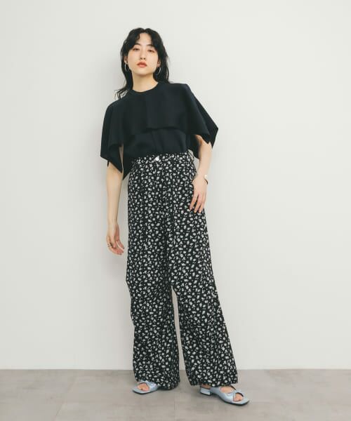定価8800円　新品フラワープリントドロストパンツ セール】 フラワープリントドロストパンツ （その他パンツ