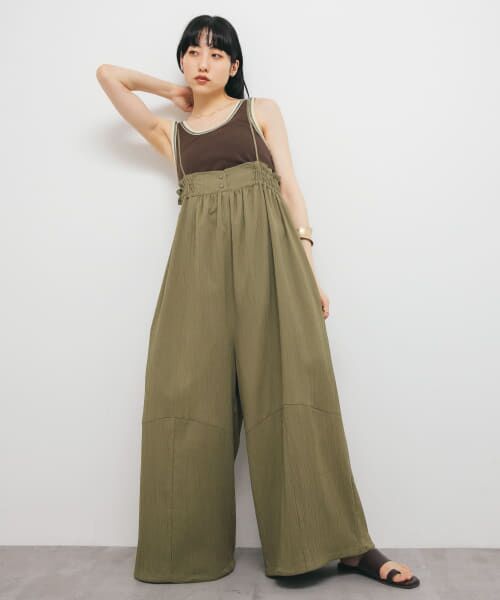 ＊＊KBF / ケービーエフ サロペット・オールインワン | ボリュームサロペット（KHAKI）