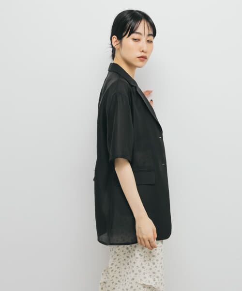 セール】 ハーフスリーブシアージャケット （テーラード