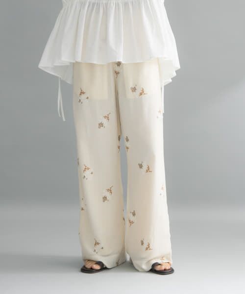 ＊＊KBF / ケービーエフ その他パンツ | 『WEB限定』エンブロイダリーイージーパンツ（IVORY）