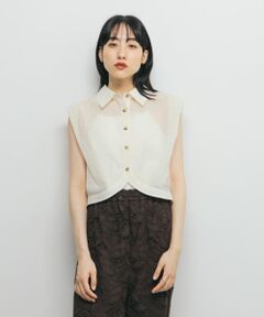 ショルダータックコンパクトシャツ