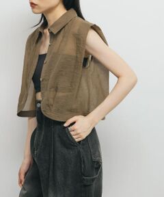 ショルダータックコンパクトシャツ