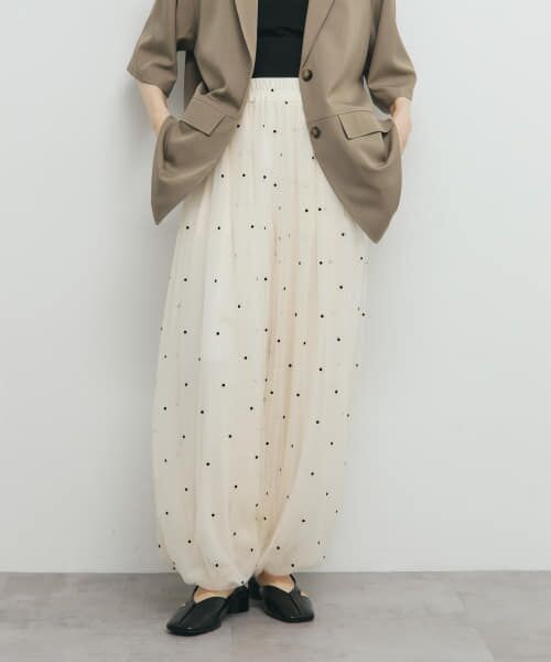 送料無料★KBF ウェーブバルーンパンツ★アイボリー新品 セール】 ウェーブバルーンパンツ （その他パンツ）｜＊＊KBF