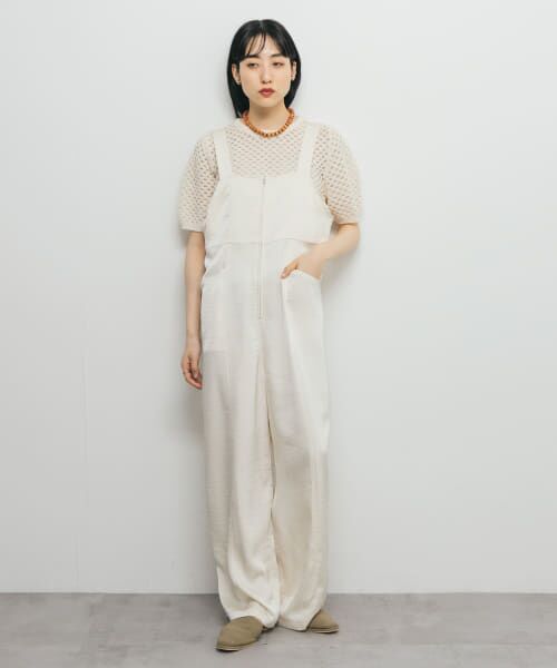サロペット・オーバーオール・オールインワン HHOLIC zip all-in-one ivory 40 サロペット・オーバーオール・オールインワン HHOLIC zip all-in